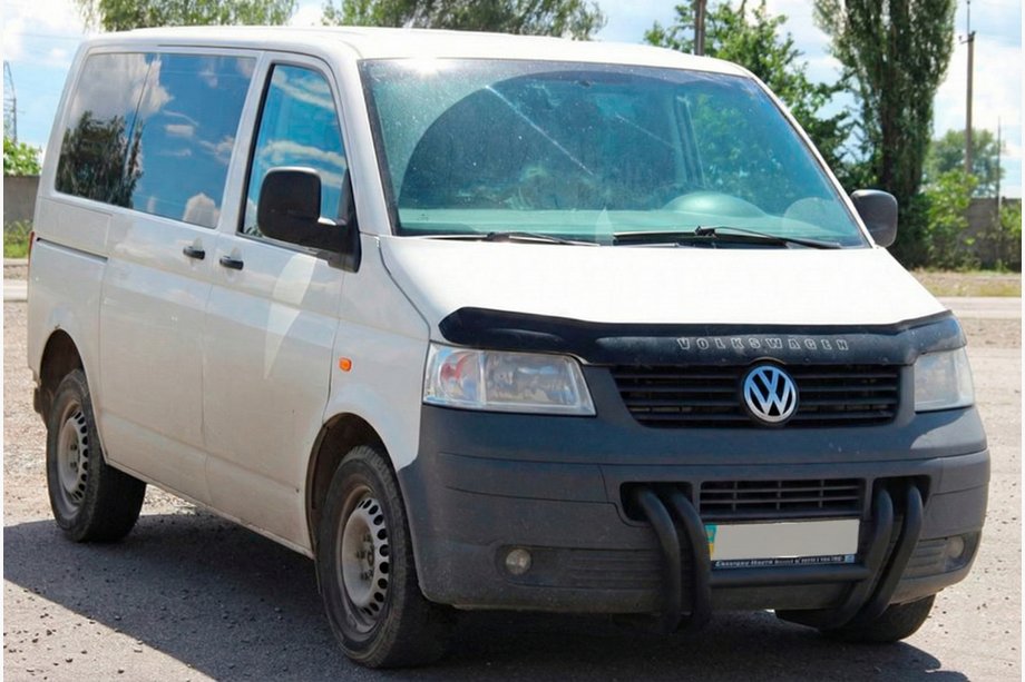 Volkswagen T5 Transporter 2003-2010 Pare-buffle ST006-03 Grille Black (Inox) Photo 5