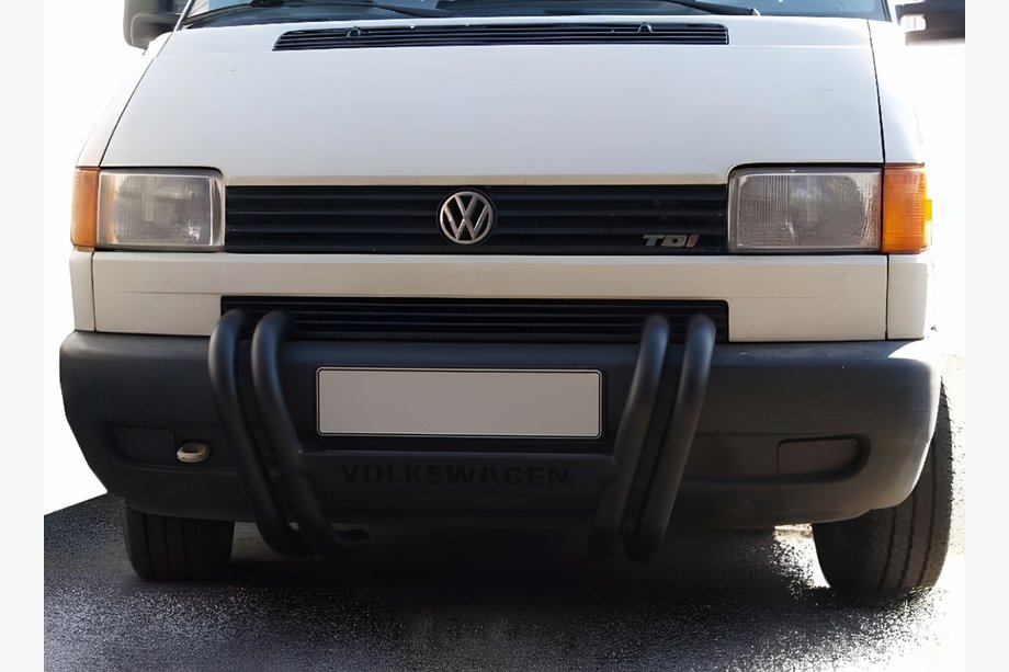 Volkswagen T4 Transporter 1990-2003 Pare-buffle ST006 Noir (Inox) Image