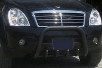 SsangYong Rexton I 2001-2017 Pare-buffle QT006 Noir (Inox) photo 1