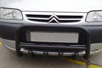 Citroen Berlingo 1996-2008 Pare-buffle QT006 Noir (Inox) photo 1