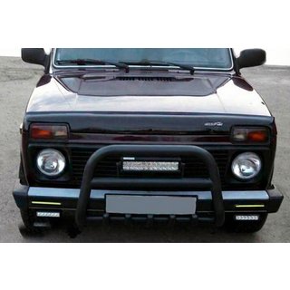 Pare-buffle QT006 Noir (Inox) Lada Niva та Urban 1977- photo 3