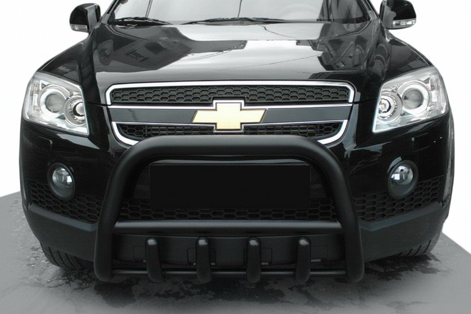 Chevrolet Captiva 2006-2019 Barre Avant QT006 Noire (Inox) Image