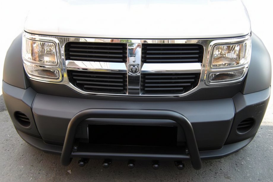 Dodge Nitro 2006-2011 Barre Avant QT006 Noire (Inox) Image