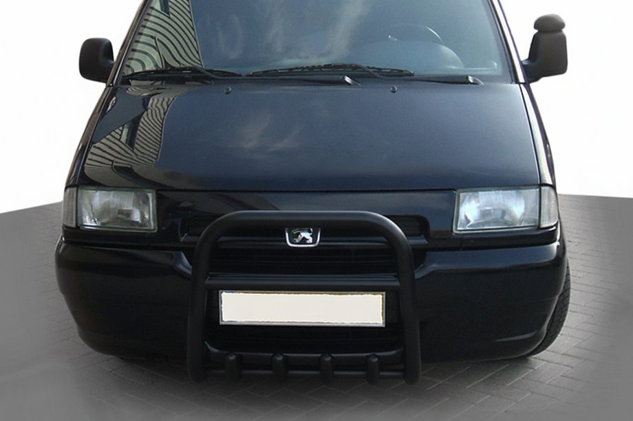 Citroen Jumpy 1996-2007 Pare-buffle QT006 Noir (Inox) Image