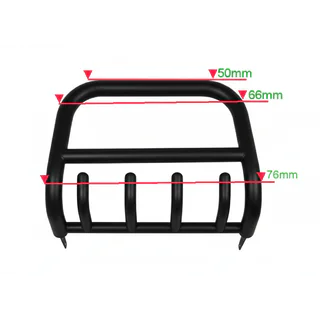 Pare-buffle QT006 Noir (Inox)