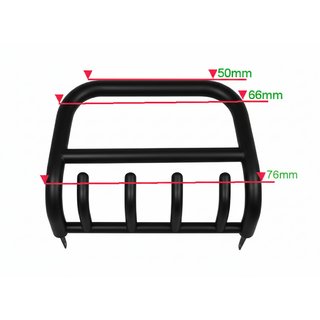 Pare-buffle QT006 Noir (Inox) Suzuki XL7 1998-2006