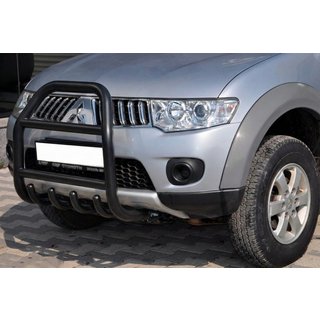 Pare-buffle QT007 Noir (Inox) Mitsubishi L200 2006-2015 photo 1