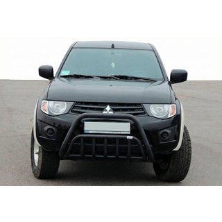 Pare-buffle Black (inox) Mitsubishi L200 2006-2015 photo 1