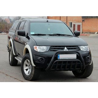 Pare-buffle Black (inox) Mitsubishi L200 2006-2015 photo 2