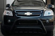 Chevrolet Captiva 2006-2019 Barre Avant WT002 Noire (Inox) photo 3
