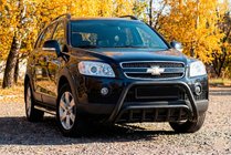 Chevrolet Captiva 2006-2019 Barre Avant WT002 Noire (Inox) photo 2