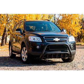 Barre Avant WT002 Noire (Inox) Chevrolet Captiva 2006-2019 photo 2