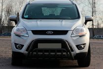 Ford Kuga 2008-2013 Pare-buffle WT002 Noir (Inox) photo 2