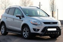 Ford Kuga 2008-2013 Pare-buffle WT002 Noir (Inox) photo 3