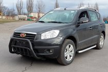Geely Emgrand X7 2011- Pare-buffle WT002 Noir (Inox) photo 3