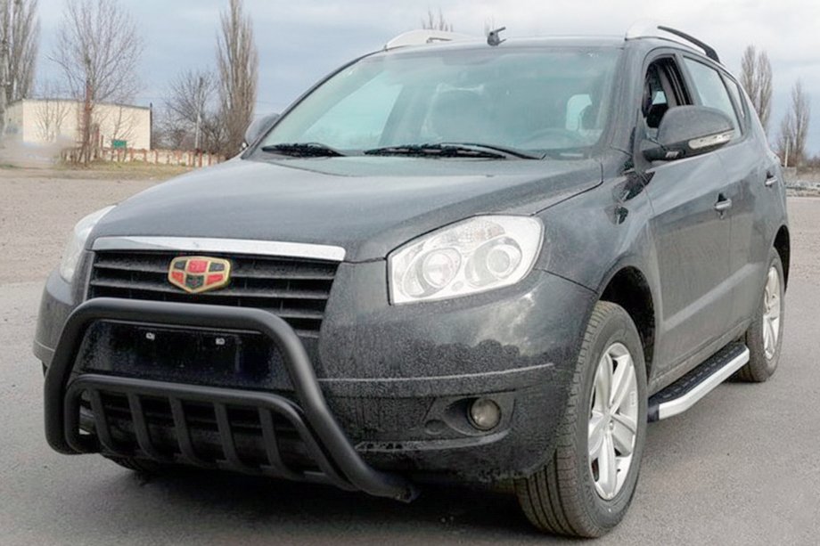 Geely Emgrand X7 2011- Pare-buffle WT002 Noir (Inox) Image