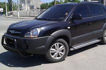Hyundai Tucson JM 2004- Pare-buffle WT002 Noir (Inox) photo 2