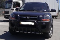 Hyundai Tucson JM 2004- Pare-buffle WT002 Noir (Inox) photo 3