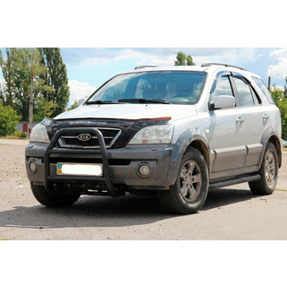 Pare-buffle QT007 Noir (Inox) Kia Sorento I BL 2002-2009 photo 1