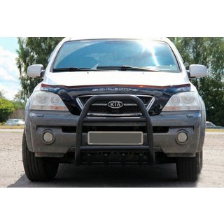 Pare-buffle QT007 Noir (Inox) Kia Sorento I BL 2002-2009 photo 2
