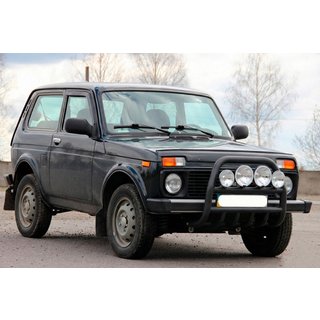 Pare-buffle QT007 Noir (Inox) Lada Niva та Urban 1977- photo 3