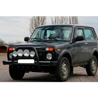 Pare-buffle QT007 Noir (Inox) Lada Niva та Urban 1977- photo 4