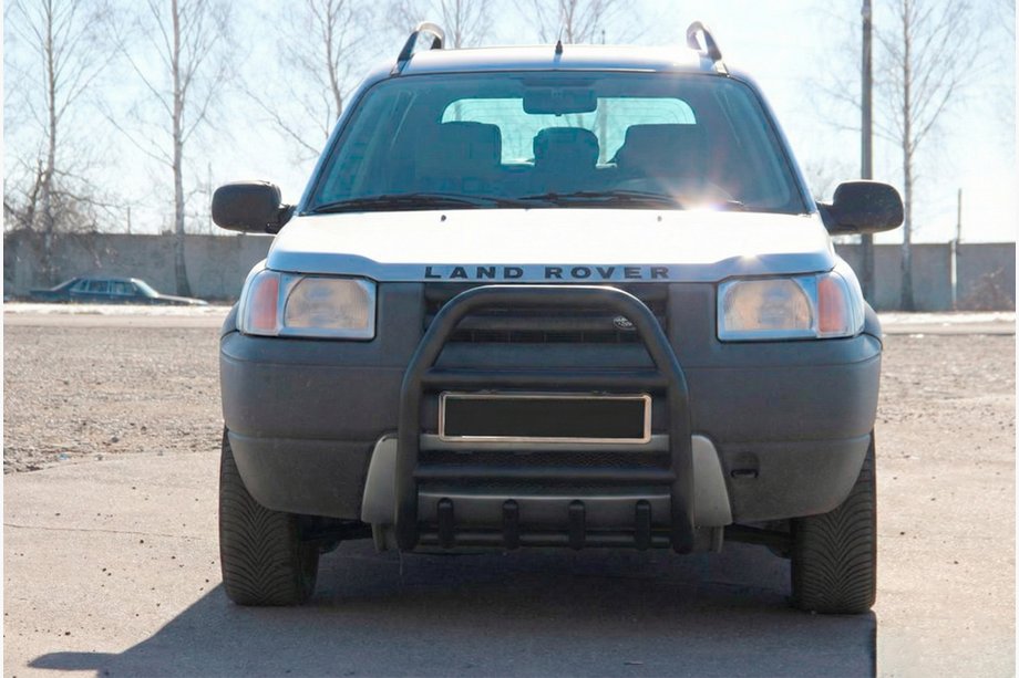 Land Rover Freelander I 1997-2006 Pare-buffle QT007 Noir (Inox) Photo 4