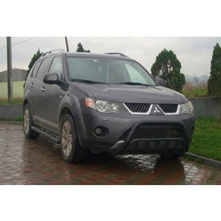 Pare-buffle WT002 Noir (Inox) Mitsubishi Outlander 2006-2012 photo 1