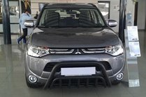 Mitsubishi Outlander 2012-2021 Pare-buffle WT002 Noir (Inox) photo 1