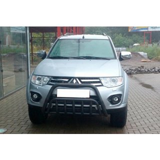 Protection Avant WT002 Noir (Inox) Mitsubishi Pajero Sport 2008-2015 photo 1