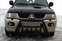 Mitsubishi Pajero Sport 1996-2007 Pare-buffle WT002 Noir (Inox) photo 1