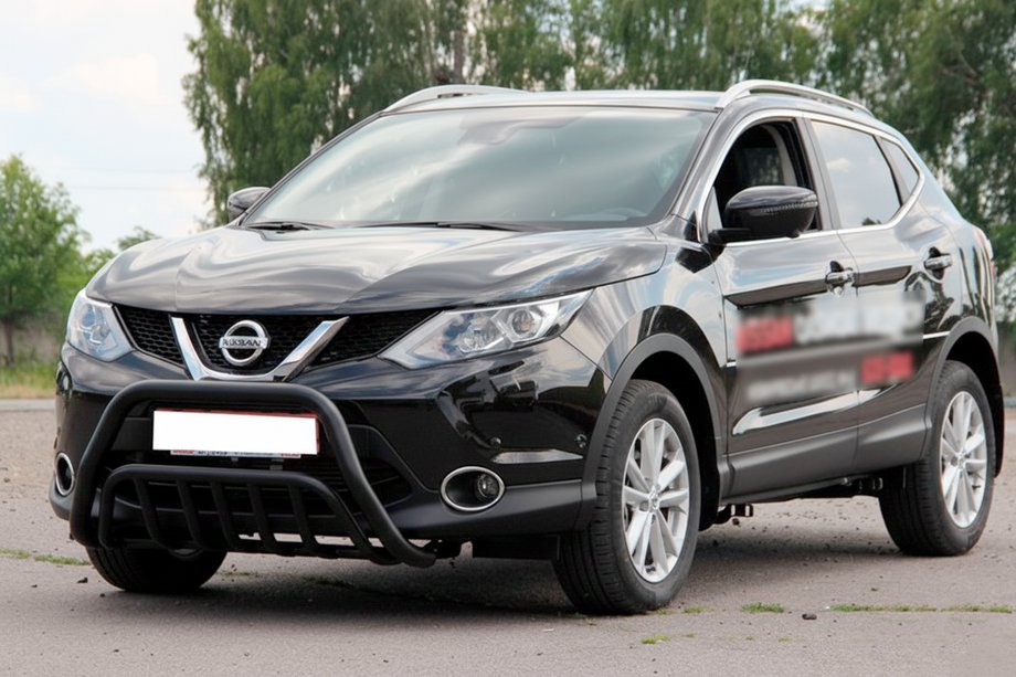 Nissan Qashqai 2014-2021 Pare-buffle WT002 Noir (Inox) Photo 2