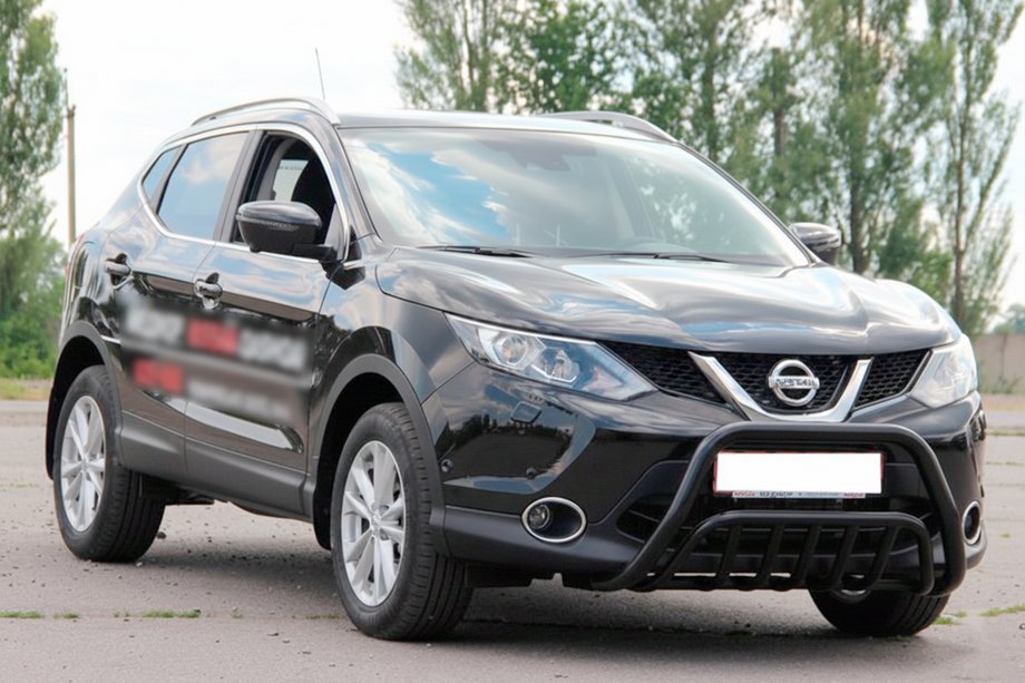 Nissan Qashqai 2014-2021 Pare-buffle WT002 Noir (Inox) Photo 3