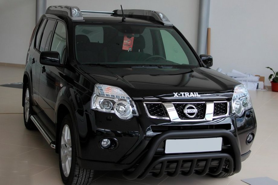 Nissan X-trail T31 2007-2014 Protection Avant WT002 Noir (Inox) Photo 1