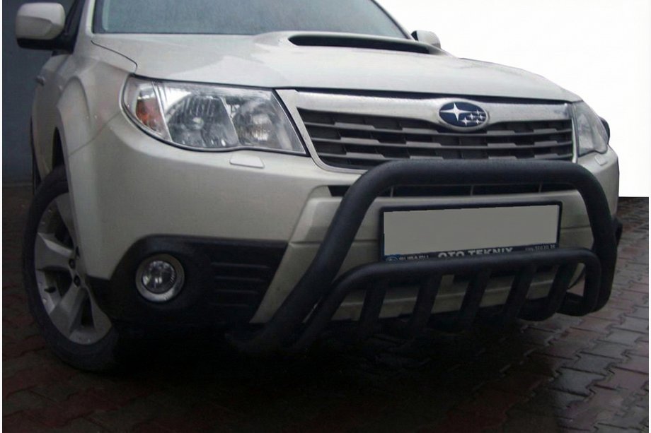 Subaru Forester 2008-2013 Pare-buffle WT002 Noir (Inox) Image