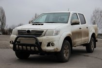 Toyota Hilux 2006-2015 Pare-buffle WT002 Noir (Inox) photo 3