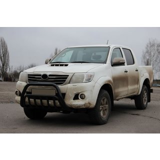 Pare-buffle WT002 Noir (Inox) Toyota Hilux 2006-2015 photo 3