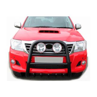 Pare-buffle QT007 Noir (Inox) Toyota Hilux 2006-2015 photo 3
