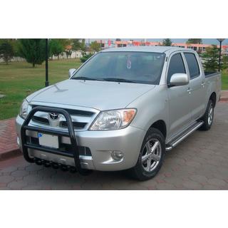 Pare-buffle QT007 Noir (Inox) Toyota Hilux 2006-2015 photo 2