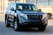 Toyota Land Cruiser Prado 150 2009-2023 Pare-buffle WT002 Noir (Inox) photo 6