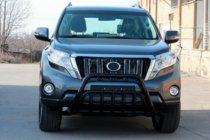Toyota Land Cruiser Prado 150 2009-2023 Pare-buffle WT002 Noir (Inox) photo 5