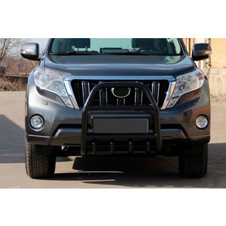 Pare-buffle QT007 Noir (Inox) Toyota Land Cruiser Prado 150 2009-2023 photo 1