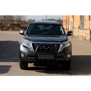 Pare-buffle QT007 Noir (Inox) Toyota Land Cruiser Prado 150 2009-2023 photo 3