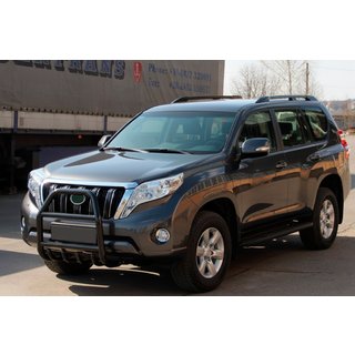 Pare-buffle QT007 Noir (Inox) Toyota Land Cruiser Prado 150 2009-2023 photo 2