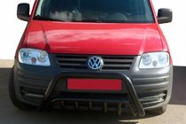 Volkswagen Caddy 2010-2015 Pare-buffle WT002 Noir (60 mm, Inox) photo 1