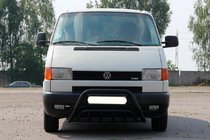 Volkswagen T4 Caravelle/Multivan 1990–2003 Pare-buffle WT002 Noir (Inox) photo 3