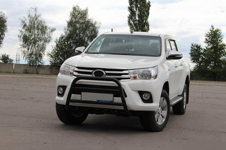 Toyota Hilux 2015- Protection Avant WT010 Noir (Inox) Photo 3