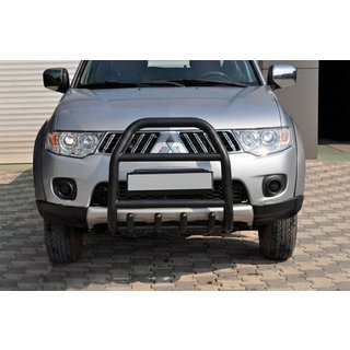 Protection Avant QT007 Noir (Inox) Mitsubishi Pajero Sport 2008-2015 photo 3