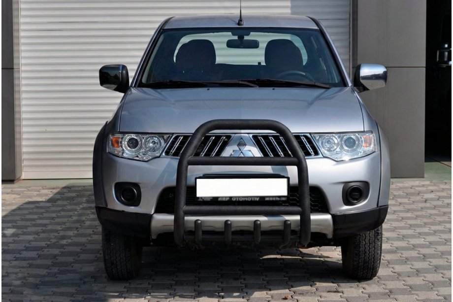 Mitsubishi Pajero Sport 2008-2015 Protection Avant QT007 Noir (Inox) Photo 2
