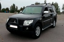 Mitsubishi Pajero Wagon III 1999-2006 Pare-buffle QT007 Noir (Inox) photo 2